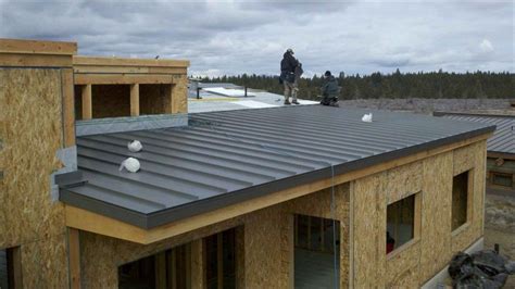 can metal roofs replace flat house roofs|install metal roof on flat roof.